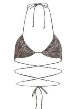 Discount Away That Day Rio Bikini Black Stripe