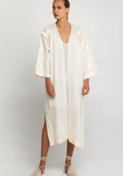Fashion Greek Archaic Kori Roots Kimono Natural