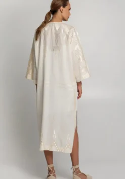 Fashion Greek Archaic Kori Roots Kimono Natural