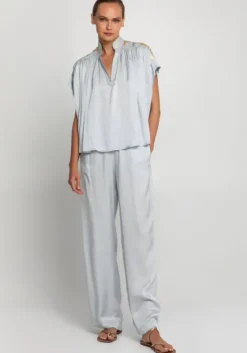Online Greek Archaic Kori Roots Silky Trouser Silver