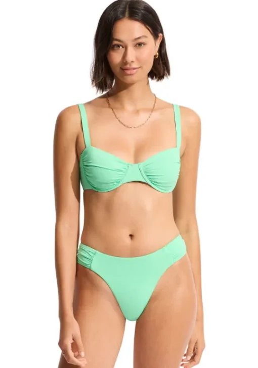 Discount Seafolly Ruched Underwire Bikini Mint