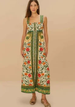 Sale Farm Rio Sand Garden Tapestry Maxi Dress