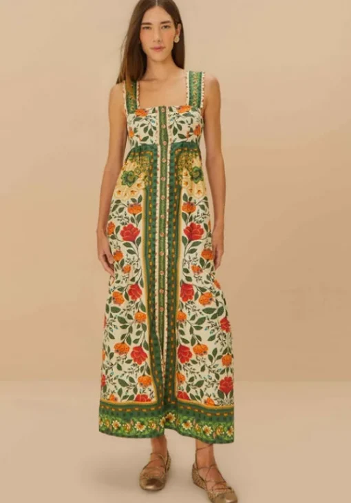 Sale Farm Rio Sand Garden Tapestry Maxi Dress