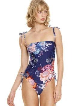 Sale Agua Bendita Sandy Swimsuit Navy