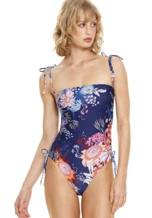 Sale Agua Bendita Sandy Swimsuit Navy