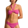 Best Seafolly Sash Halter Bandeau Bikini Hot Pink