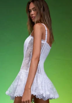 Discount Charo Ruiz Satien Dress White