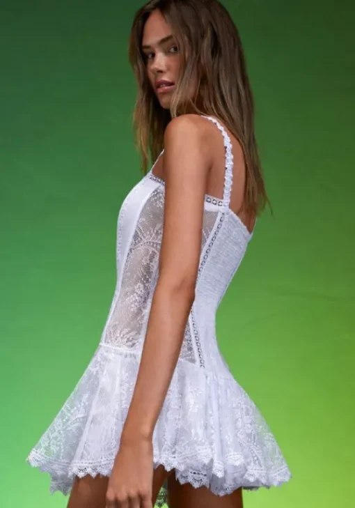 Discount Charo Ruiz Satien Dress White