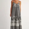 Best Pearl & Caviar Scorpios Maxi Dress Black / White White/Black