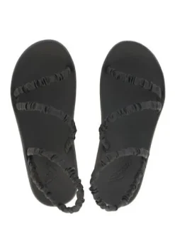Online Ancient Greek Sandals Scrunchie Eleftheria Sandals Black
