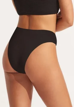 Clearance Seafolly Seadive One Shoulder Bikini Black