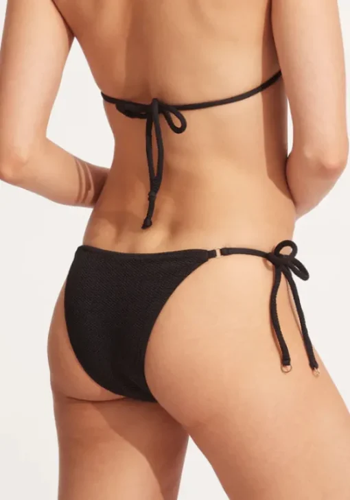 New Seafolly SeaDive Triangle Bikini Black