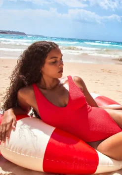 Best Seafolly Seadive V Neck Swimsuit Chilli