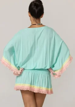 Sale Miss June Sejla Kaftan Aqua