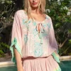 Fashion Miss June Sejla Kaftan Pink