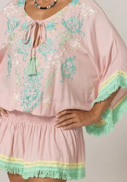 Fashion Miss June Sejla Kaftan Pink