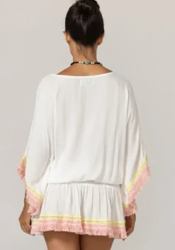 Fashion Miss June Sejla Kaftan White