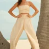 Sale Pitusa Sequin Palazzo Pants Melon