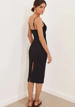 Clearance Vix Swimwear Seraphine Midi Dress Black