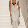 Hot Away That Day Seychelles Crochet Dress Ivory