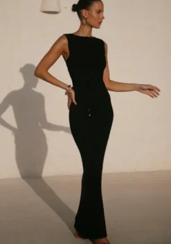 Clearance Away That Day Seychelles Crochet Dress Black
