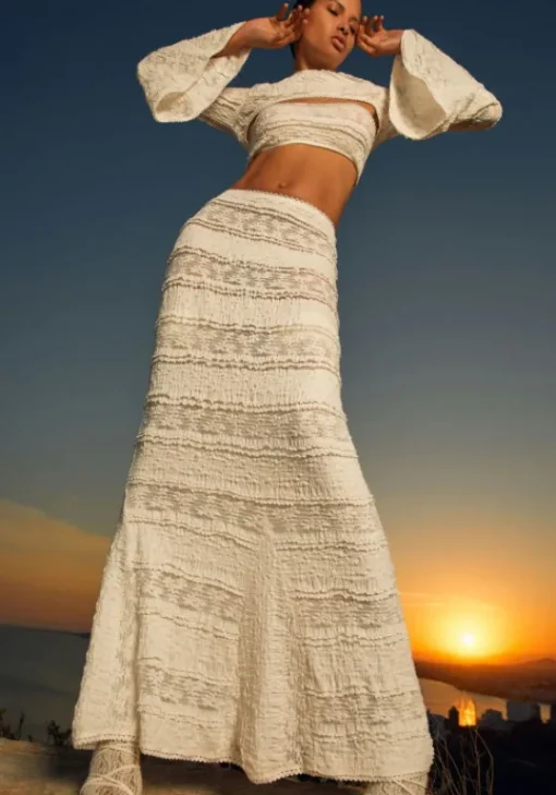 Discount Charo Ruiz Shir Skirt White