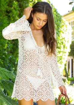 Best Honorine Short Mirabelle Kaftan Off White