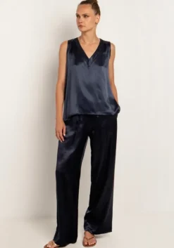 Discount Greek Archaic Kori Silky Trousers Navy