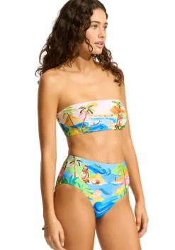 New Seafolly Bandeau Bikini South Pacific