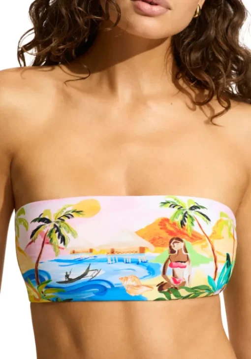 New Seafolly Bandeau Bikini South Pacific