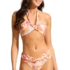 Fashion Seafolly Spring Festival Halter Bandeau Bikini Nectar Spring Festival Nectar