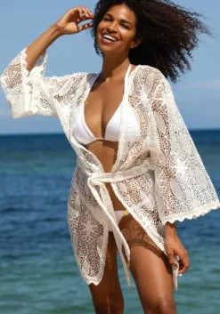 New Naia Beach St Tropez Lace Kimono