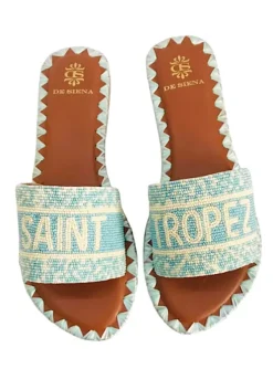 Clearance De Siena St Tropez Sandals Sky Blue
