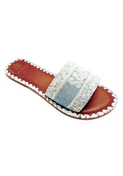 Clearance De Siena St Tropez Sandals Sky Blue