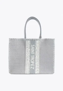Clearance De Siena St Tropez Tote Bag Grey