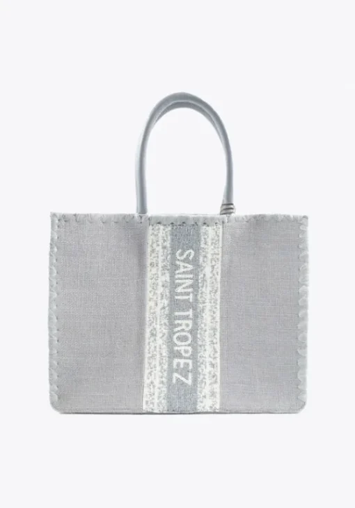 Clearance De Siena St Tropez Tote Bag Grey