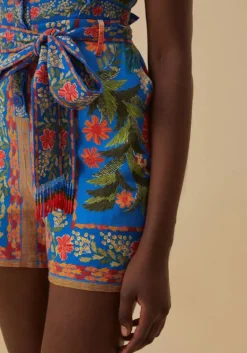 New Farm Rio Stiched Garden Blue Romper