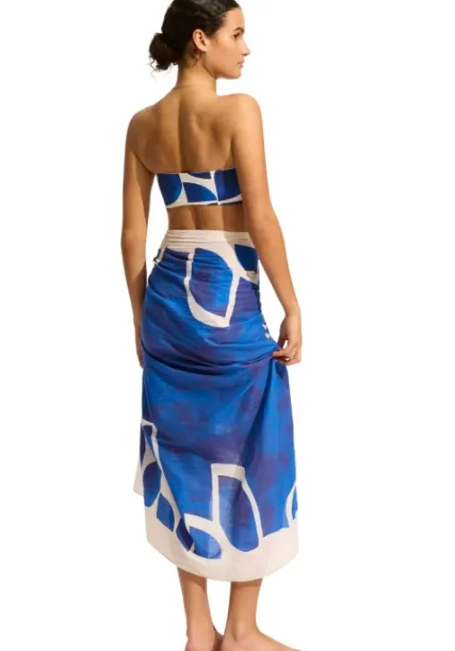 Clearance Seafolly Sunray Sarong Ultramarine SunrayUltramarine
