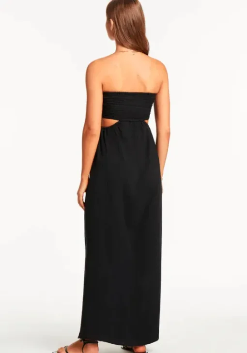 Best Sea Level Sunset Bandeau Dress Black