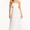 Fashion Sea Level Sunset Bandeau Dress White