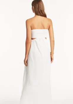 Fashion Sea Level Sunset Bandeau Dress White