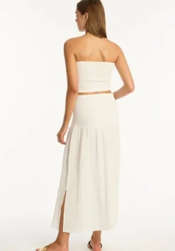 Discount Sea Level Sunset Beach Bandeau Top White