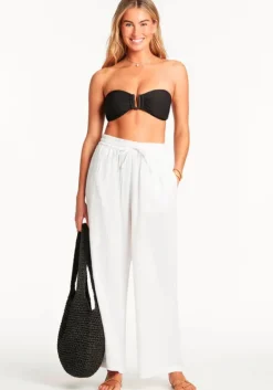 Discount Sea Level Sunset Beach Pant White