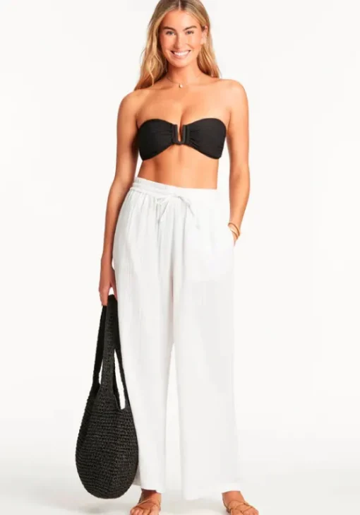 Discount Sea Level Sunset Beach Pant White