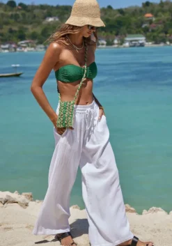 Discount Sea Level Sunset Beach Pant White