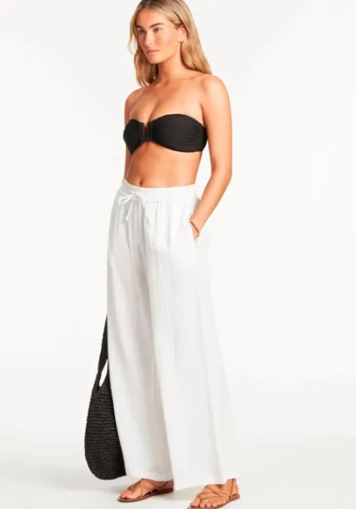 Discount Sea Level Sunset Beach Pant White