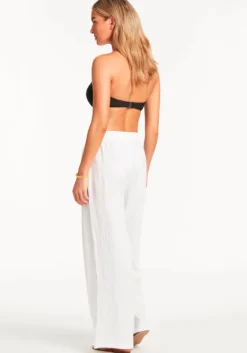 Discount Sea Level Sunset Beach Pant White