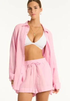Hot Sea Level Sunset Short Pink