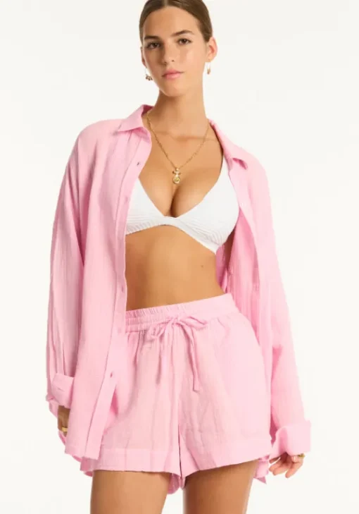Hot Sea Level Sunset Short Pink