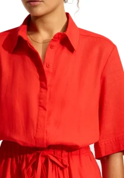 Hot Seafolly Sunside Playsuit Flame